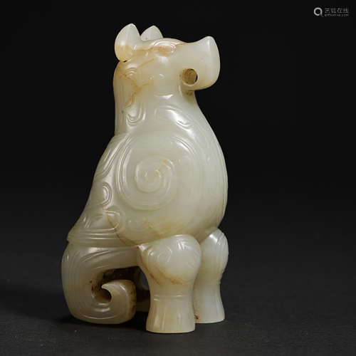 HETIAN JADE BEAST, ZHAN HAN DYNASTIES, CHINA