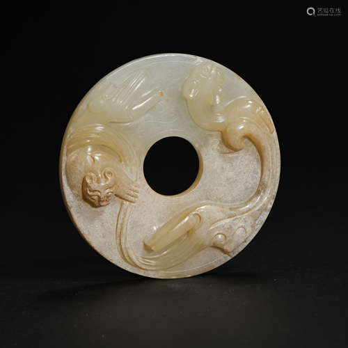 HETIAN JADE BI, ZHAN HAN DYNASTIES, CHINA