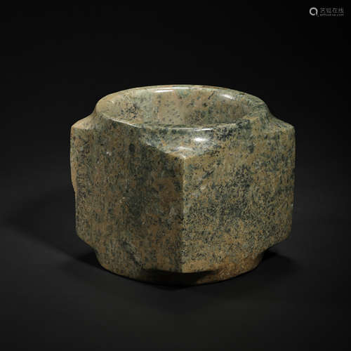 CHINESE HETIAN JADE ZONG, QIJIA CULTURE