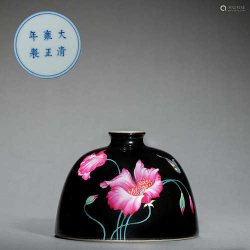 CHINESE FLOWER PATTERN WATER DROP, YONGZHENG PERIOD, QING DY...