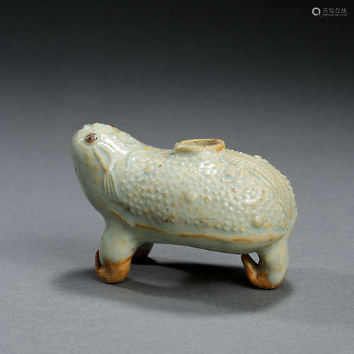 HUTIAN WARE CELADON FROG WATER POT, SOUTHERN SONG DYNASTY, C...