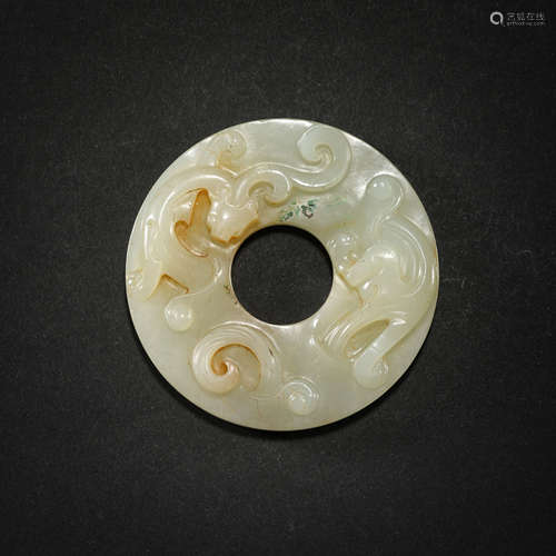 HETIAN JADE BI, HAN DYNASTIE, CHINA