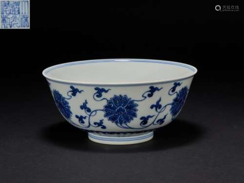 Large Bowl of Orchid Flowers in Qing Dynasty