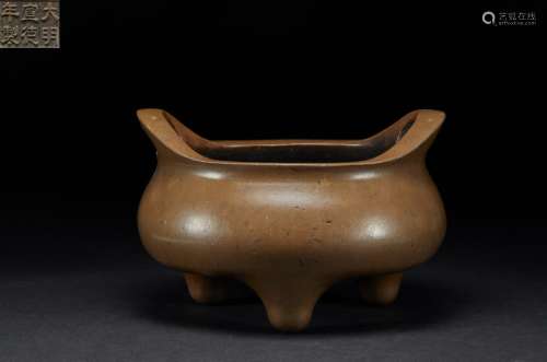 Bronze Xuande Incense Burner Ming Dynasty