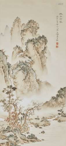 Chinese ink painting Chen Yunzhang's landscape painting