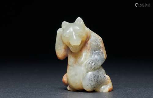 Hetian Jade Bear Han Dynasty