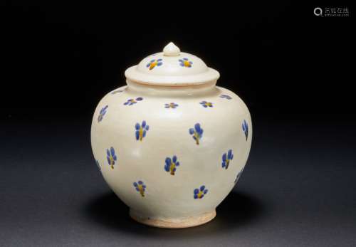 White Porcelain Flower Jar Song Dynasty