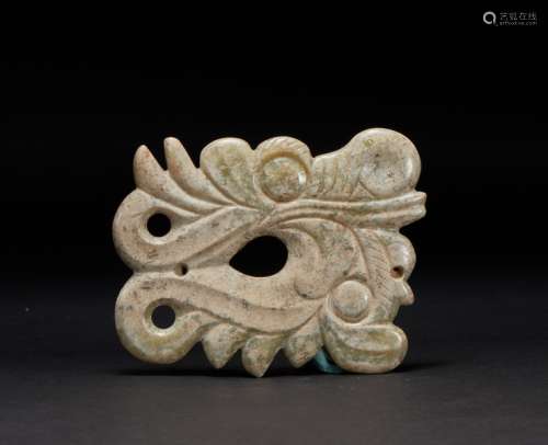 Red Mountain Culture Dragon Head Jade Ornament