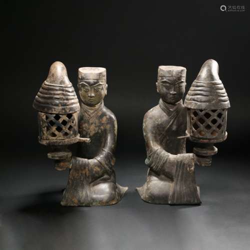 Bronze Puppet Lamp Han Dynasty