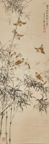 Chinese ink painting Lin Liang's flower and bird painting