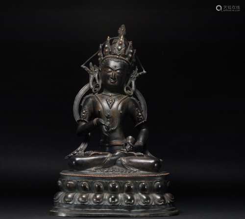 Bronze Statue of Guanyin in Qing Dynasty