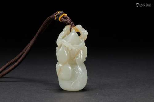 Hetian Jade Gourd Pendant Qing Dynasty