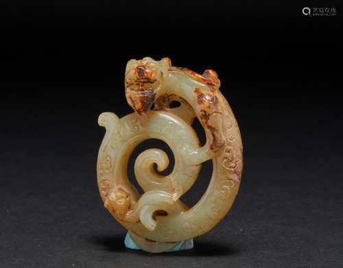 Hetian Jade Dragon Han Dynasty