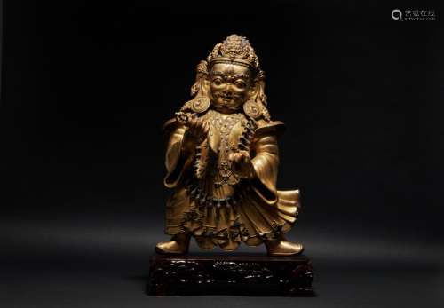 Gilt Bronze Dan Satuo in the Qing Dynasty