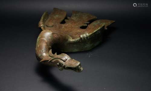 Bronze bird-shaped ornaments Han Dynasty