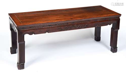 HUANGHUALI KANG TABLE LATE QING DYNASTY the rectangular floa...