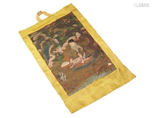 THANGKA OF SHABDRUNG NGAGWANG NAMGYAL TIBET,  19TH CENTURY d...