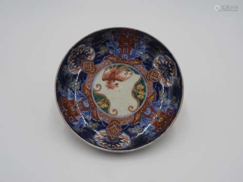 JAPANESE IMARI DISH  GENROKU PERIOD, CIRCA 1700 centrally pa...