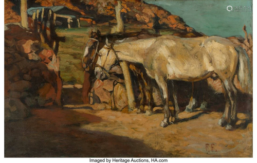 Fernando Fader (Argentine, 1882-1935) Caballos e