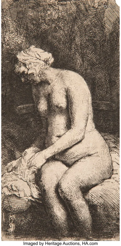 Rembrandt van Rijn (Dutch, 1606-1669) Woman bath