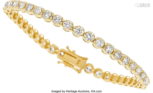 Diamond, Gold Bracelet Stones: Full-cut diamond