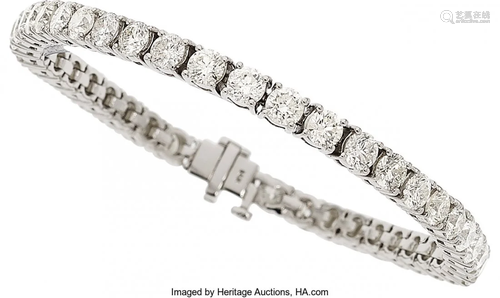 Diamond, White Gold Bracelet Stones: Full-cut d