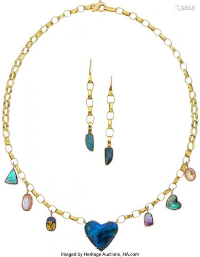 Ippolita Opal, Moonstone, Gold Jewelry Suite St