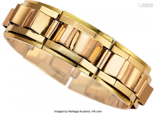 Retro Gold Bracelet, French Metal: 18k gold Mar