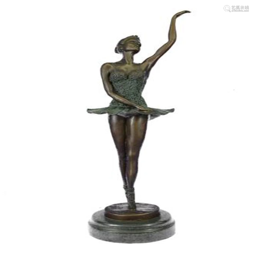 Well Trained Ballerina Bronze Statue