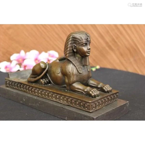 Sphinx Egyptian Bronze Statue