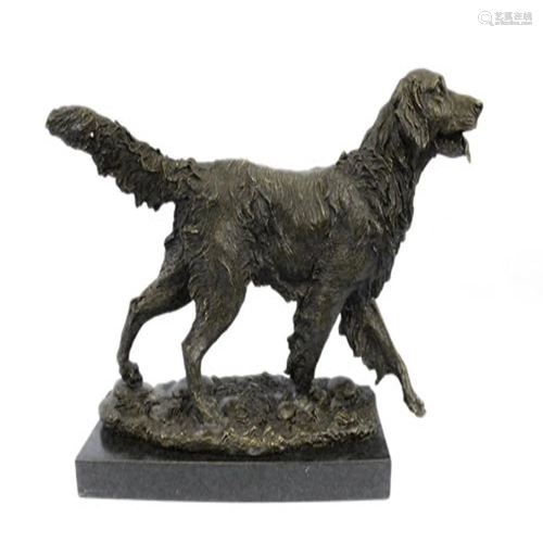 Golden Retriever Bronze Sculpture