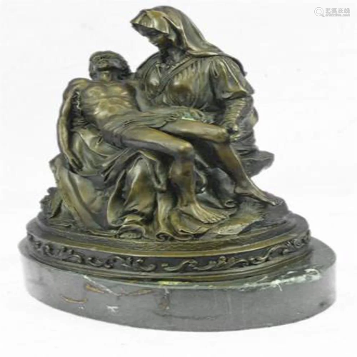 La Pieta Statue of The Virgin Mary Bronze Sculpture