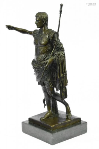 Julius Caesar Roman Military Bronze Sculpture