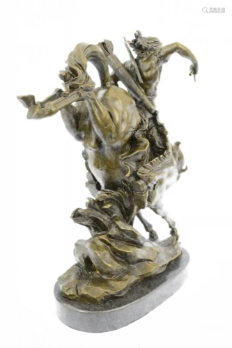 Warrior on Horse Bronze Sculpture