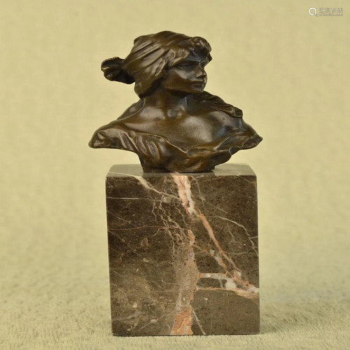 Female Bust Bronze Sculpture