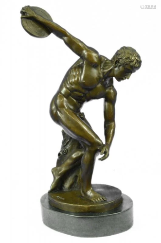 Greek Discobolus of Myron Bronze Sculpture