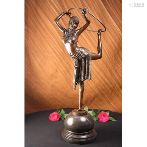 Dancer with Ring Bronze Sculpture