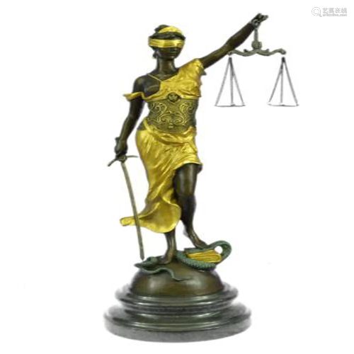 Blind Justice Bronze Sculpture