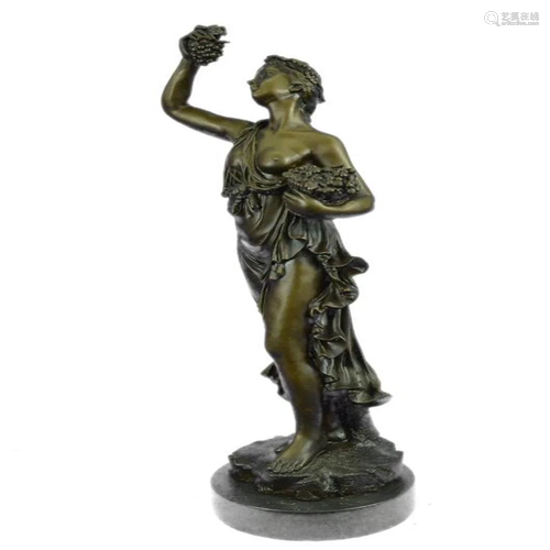 Bacchus Wine God Cellar Bronze Sculpture