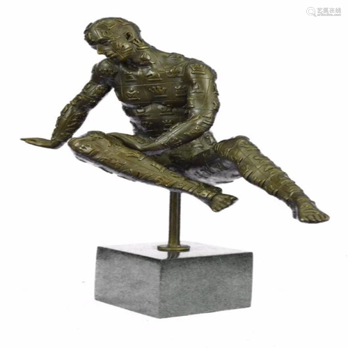 Male with Chess Design Outfit Bronze Sculpture