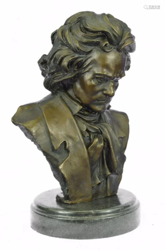 Ludwig van Beethoven Bust Bronze Statue