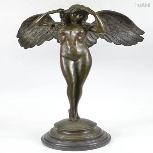 Descending Night Bronze Sculpture