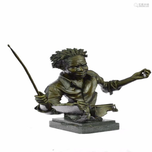 Drum Set Figurine Bronze Statue