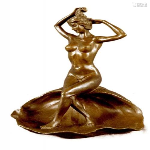 Jewelry Tray Bronze Sculpture