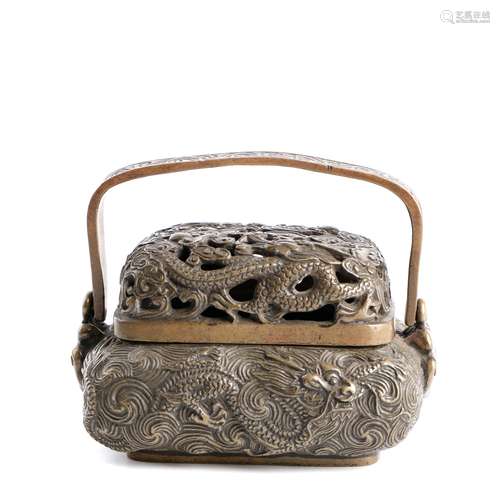 chinese bronze hand warmer