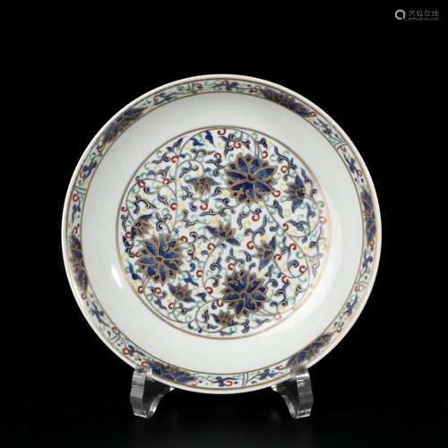 chinese doucai porcelain dish