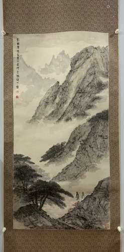 chinese fu baoshi's landscape painting
