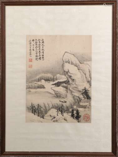 chinese shi tao's landscape painting