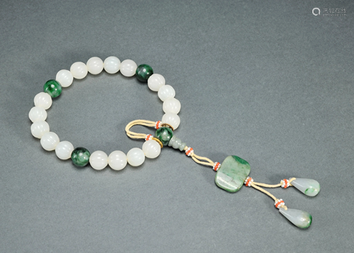 A White Jade Prayer Beads