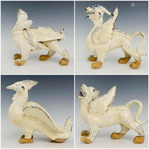 The four great beasts of Tang Jun porcelain, 29 cm high